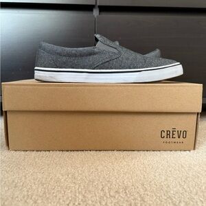 Crevo Charcoal Casual Slip-Ons